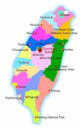 Nantou map